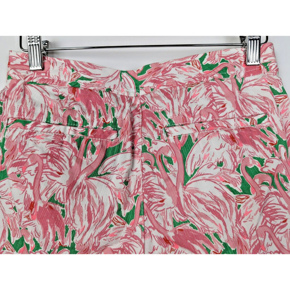 LILLY PULITZER Ladies Buttercup Shorts PINK COLONY Flamingo Size 2 - Picture 2 of 9